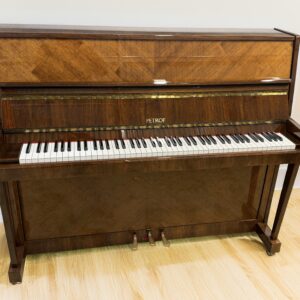 Petrof Upright Piano – Made in Czech Republic – Polished Walnut <span style="color:#8B0000;">(SOLD)</span>