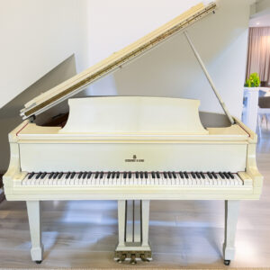 Steinway & Sons Baby Grand Piano (5’1”) - Ivory White Finish
