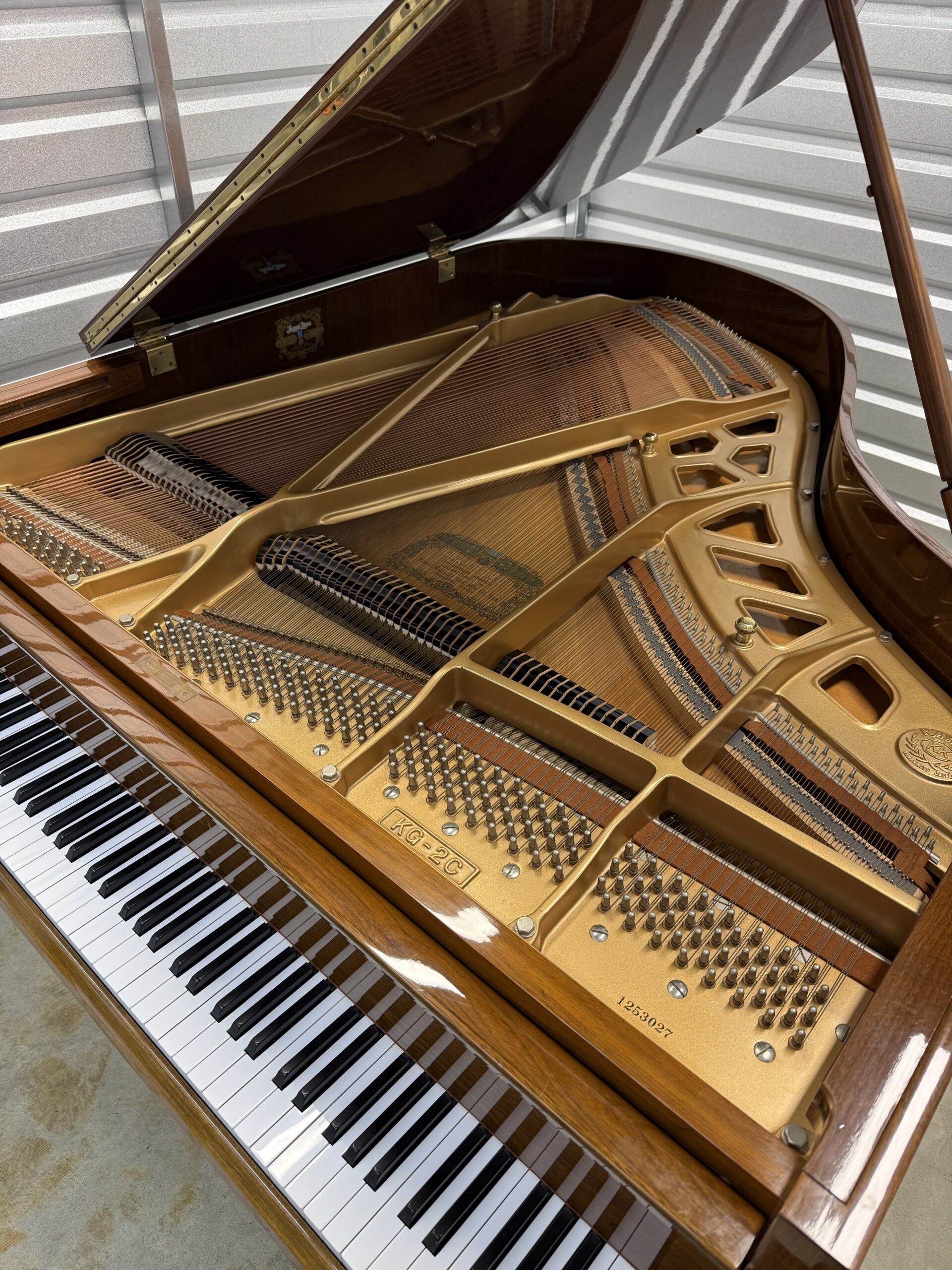 Kawai KG-2 Baby Grand Piano (5'10") – High Gloss Walnut <span style="color:#8B0000;">(SOLD)</span> - Image 5