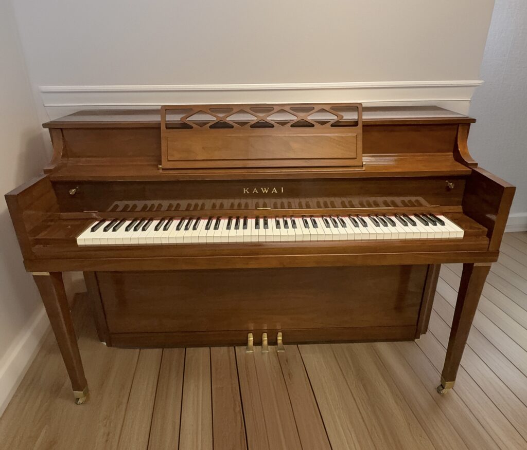 Kawai Upright Piano – Satin Walnut – MINT Condition